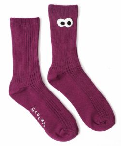 88M18802：目玉ワッペン付リブソックスの通販-ScoLar