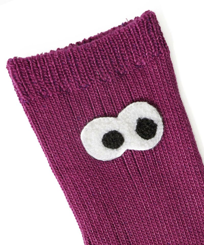 目玉ワッペン付リブソックス-13