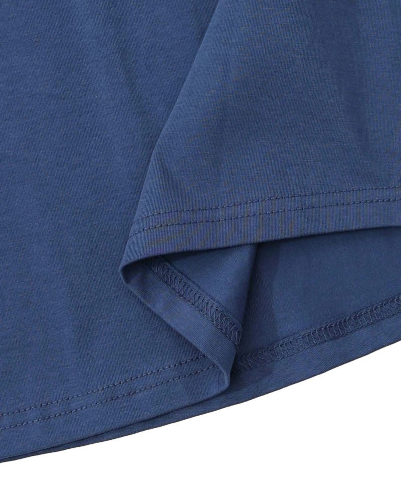 ネコと花の天の川柄 ドロストワンピース-16