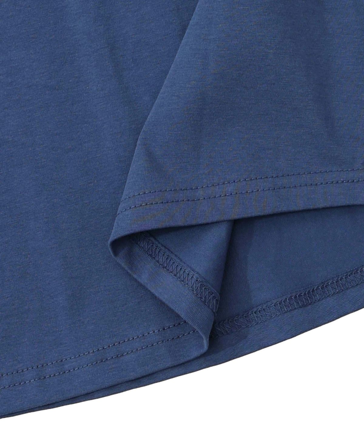 ネコと花の天の川柄 ドロストワンピース-16