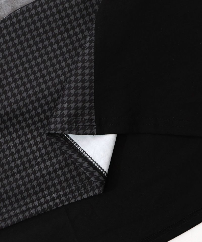 お買い物大好き女子のコラージュ柄ワンピース-24