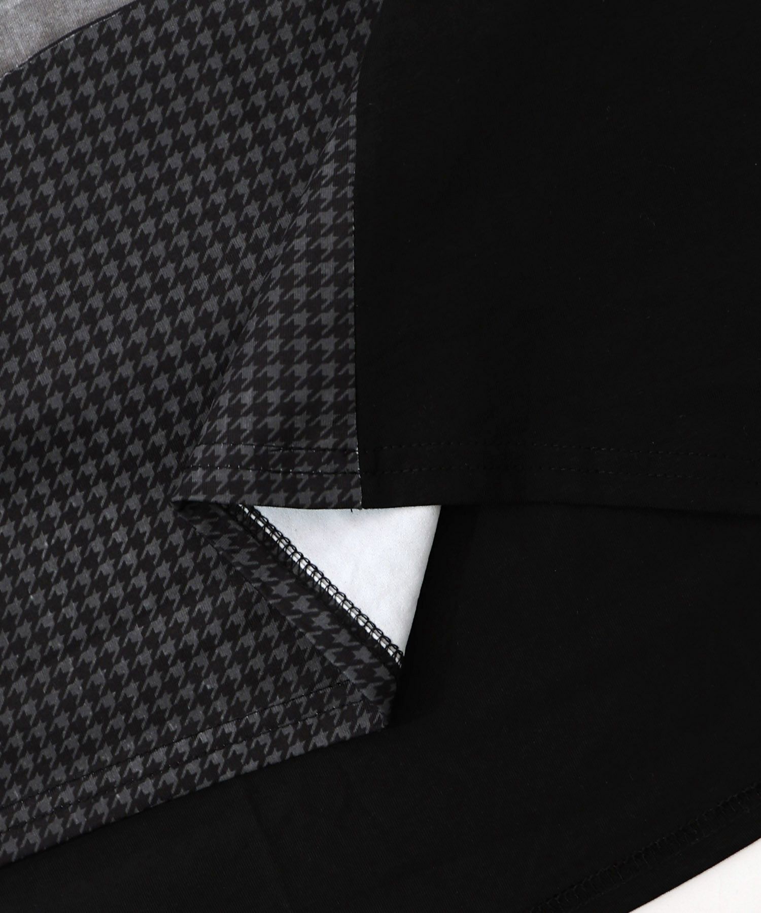 お買い物大好き女子のコラージュ柄ワンピース-24