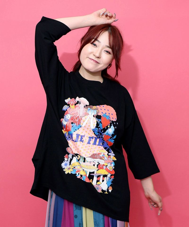 照れ屋な女の子ときのこのプルオーバー-3