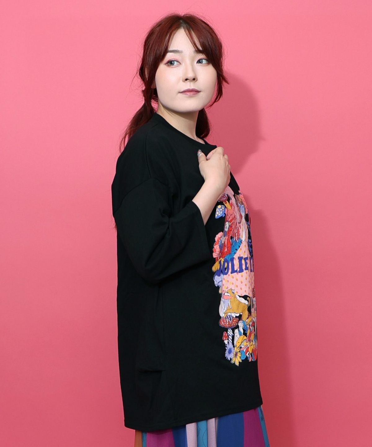 照れ屋な女の子ときのこのプルオーバー-4