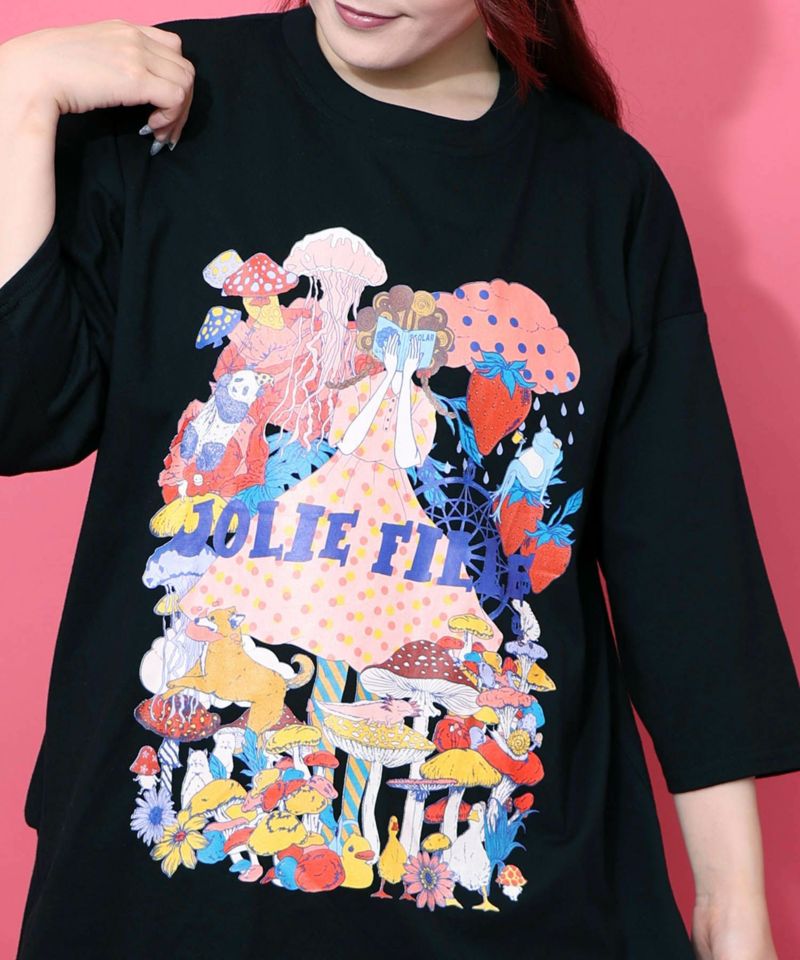 照れ屋な女の子ときのこのプルオーバー-7