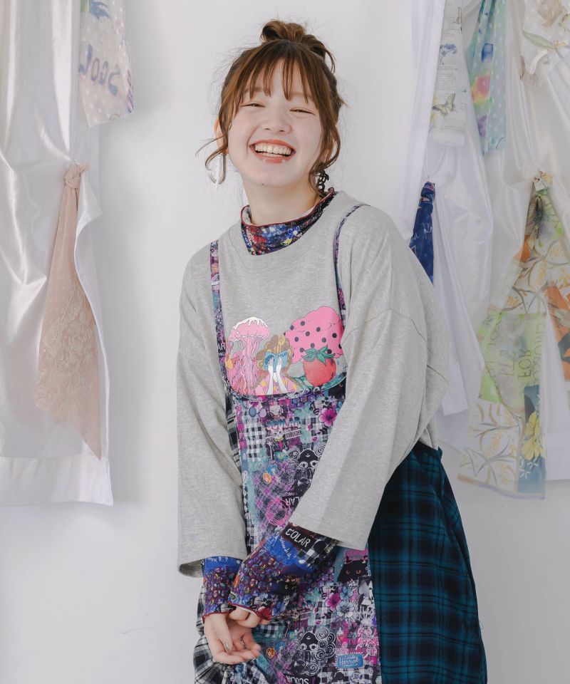 照れ屋な女の子ときのこのプルオーバー-9