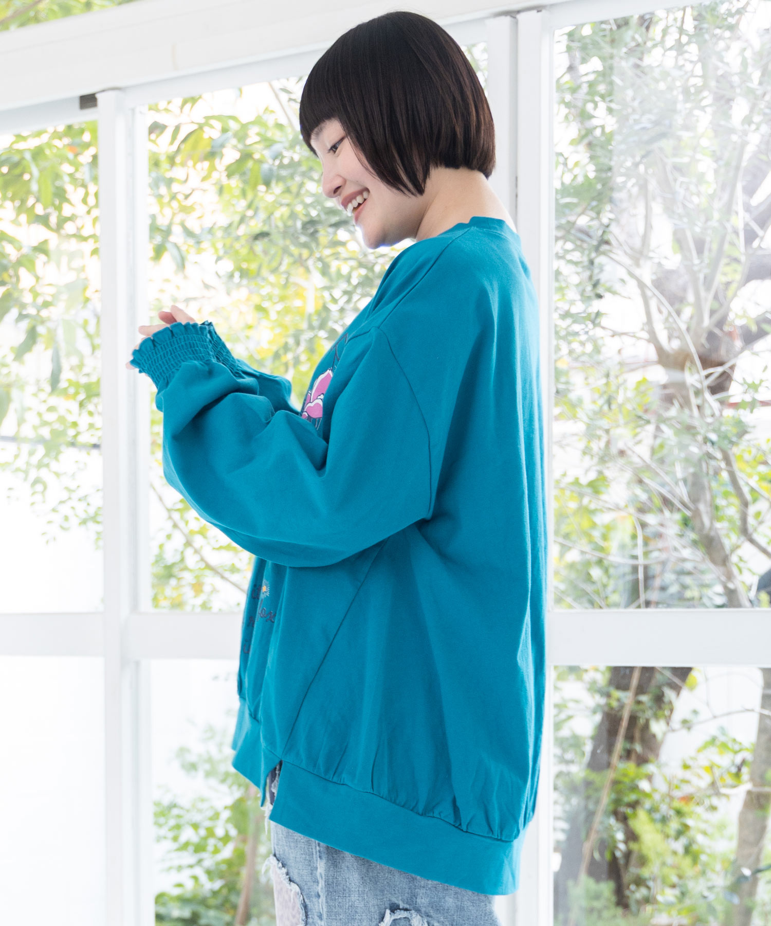 きのこ花十字架スカ子プルオーバー-4