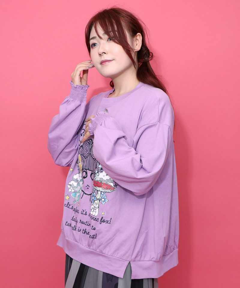 きのこ花十字架スカ子プルオーバー-4