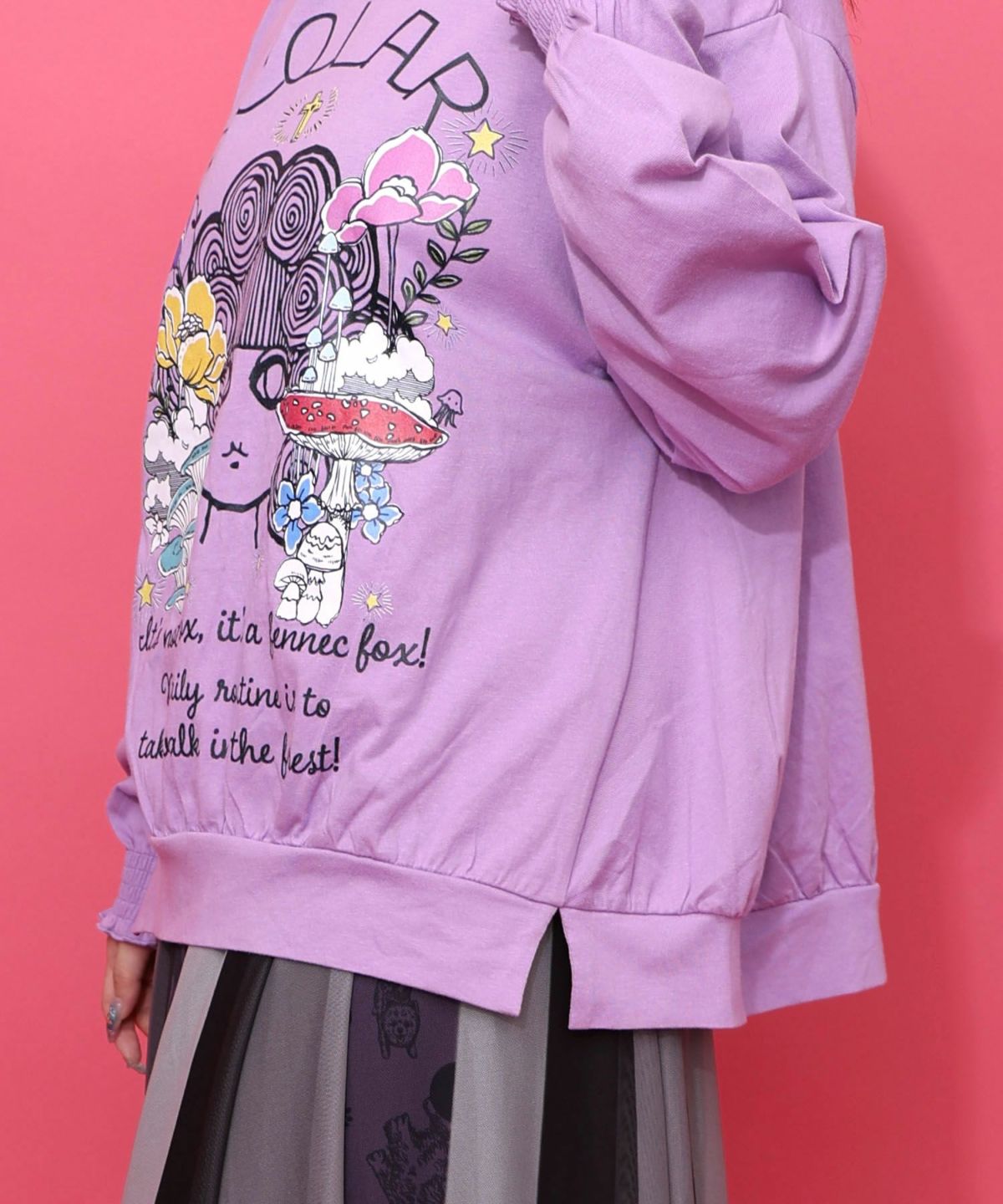 きのこ花十字架スカ子プルオーバー-6