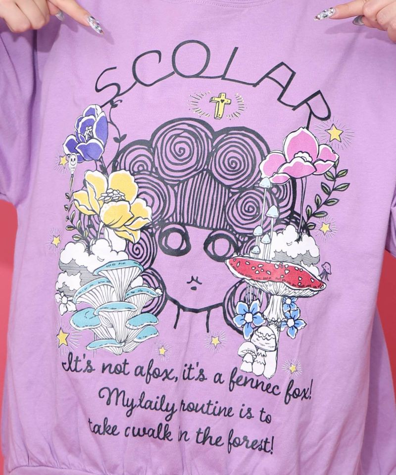 153666：きのこ花十字架スカ子ロンTの通販-ScoLar