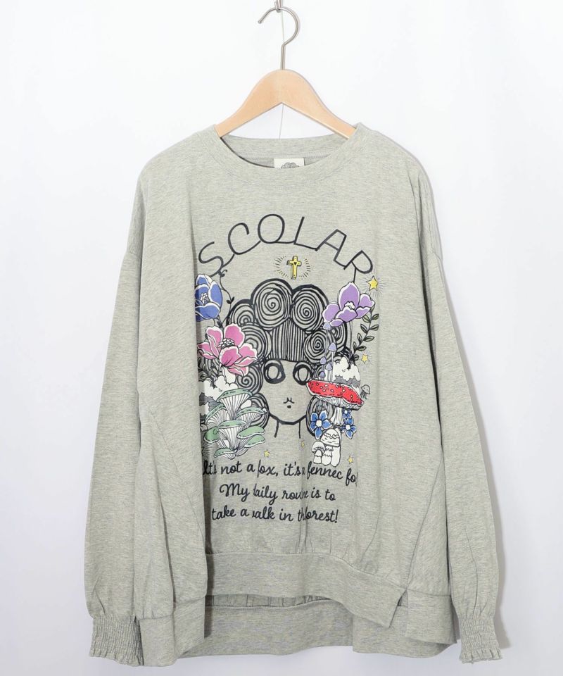 きのこ花十字架スカ子プルオーバー-9