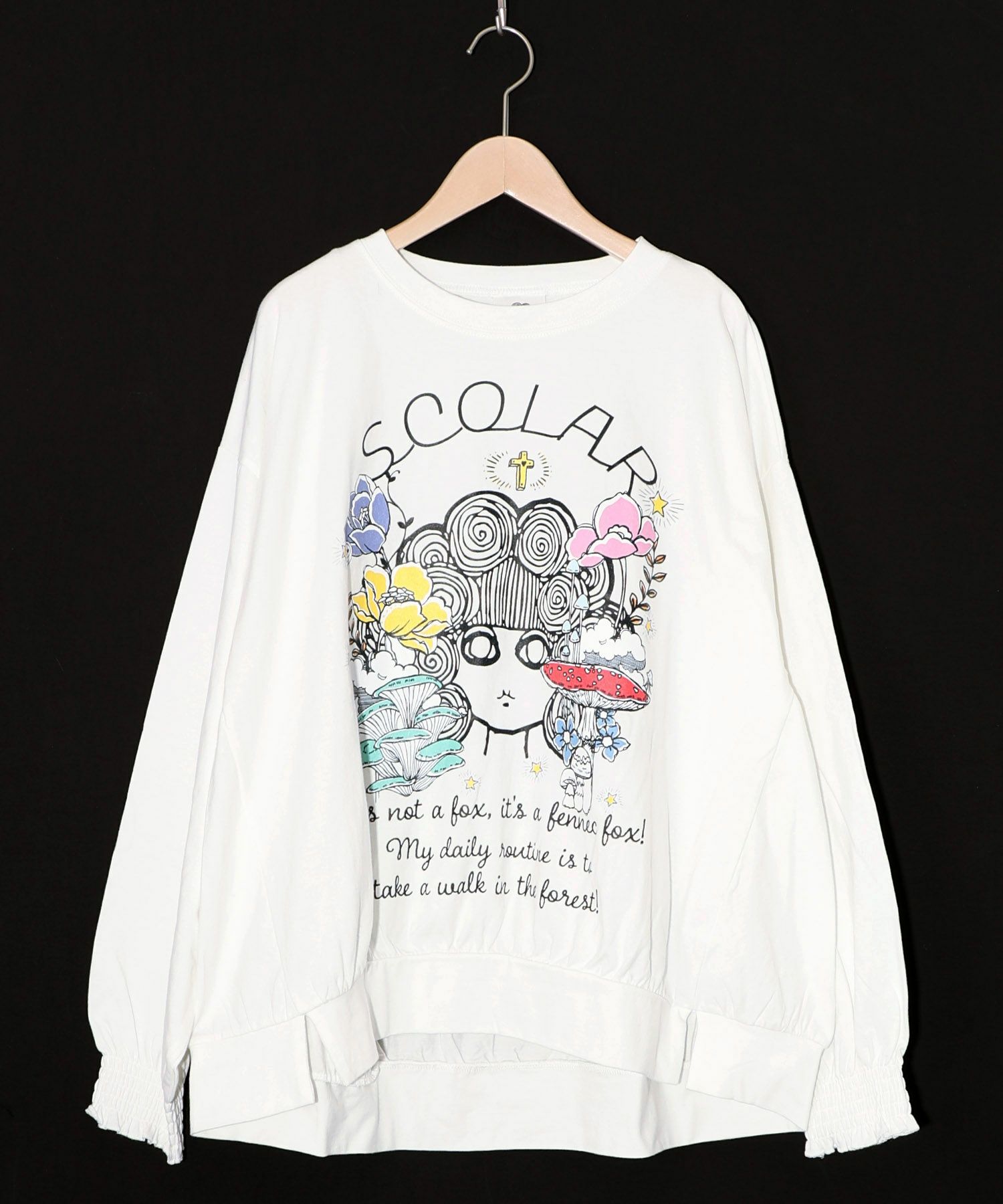 きのこ花十字架スカ子プルオーバー-10