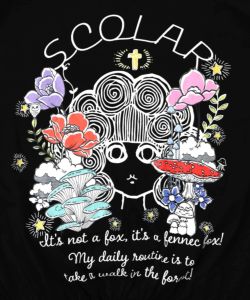 きのこ様 スカラー ScoLar キノコ柄シャツ （オフホワイト