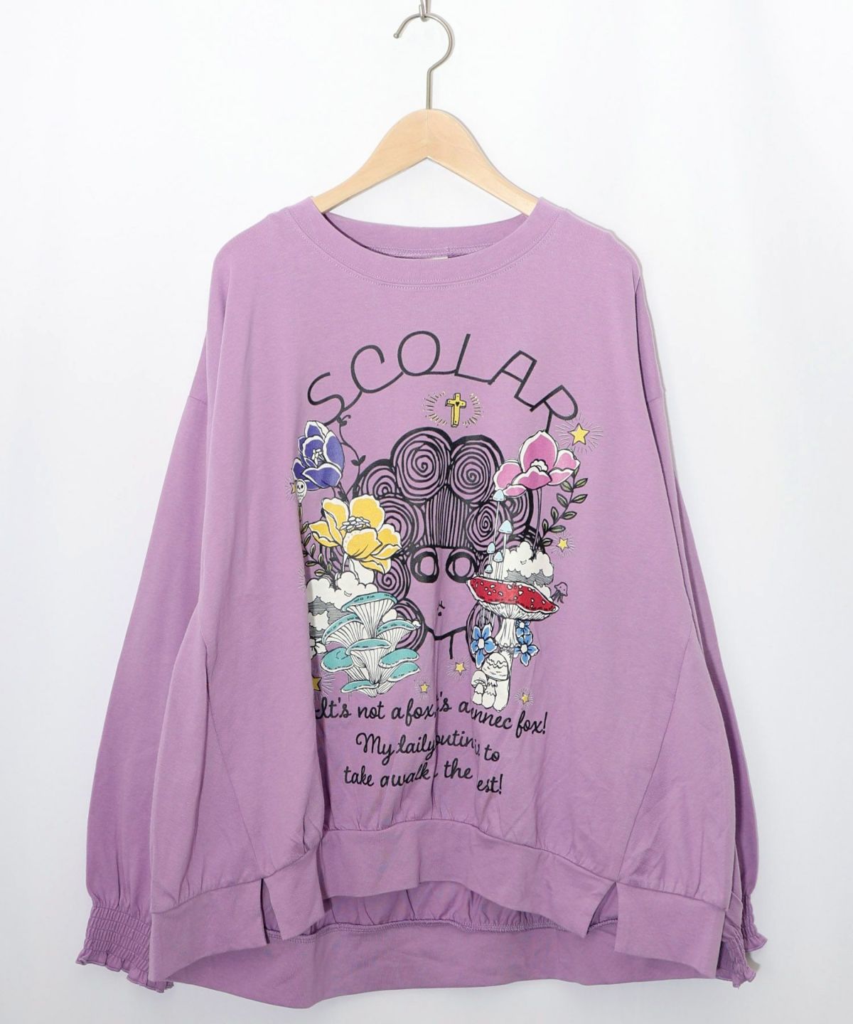 きのこ花十字架スカ子プルオーバー-13