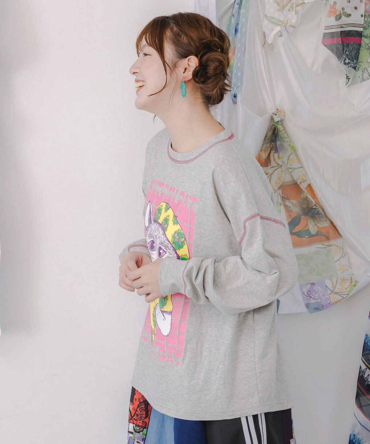 もこもこあったかベレー帽ねこプルオーバー-4