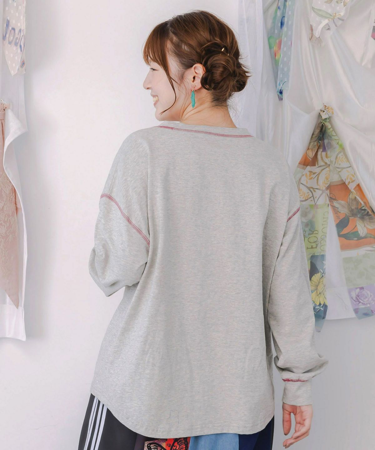 もこもこあったかベレー帽ねこプルオーバー-5