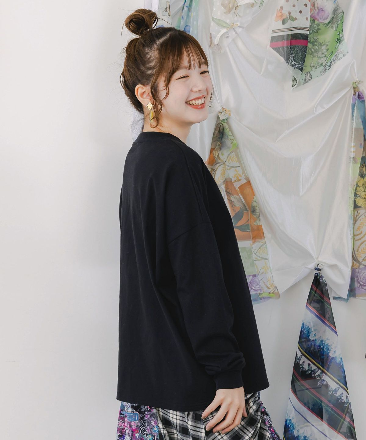 いちご猫パフェプリントプルオーバー-4