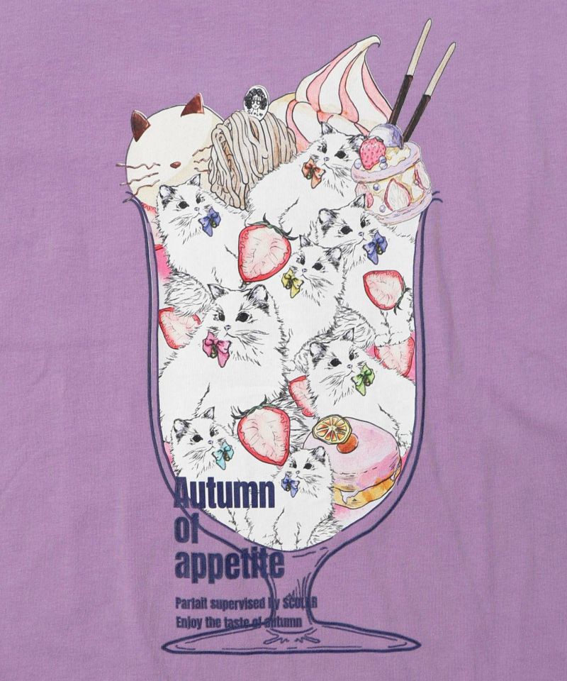 いちご猫パフェプリントプルオーバー-12