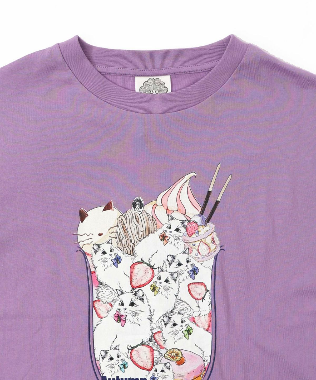 いちご猫パフェプリントプルオーバー-13