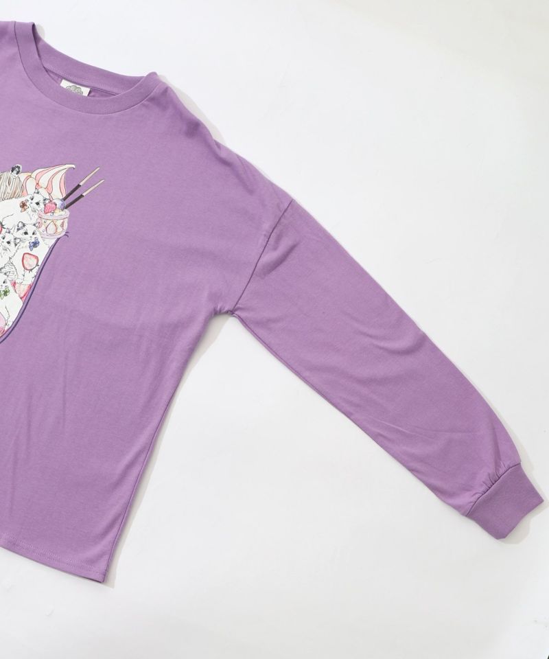 いちご猫パフェプリントプルオーバー-14