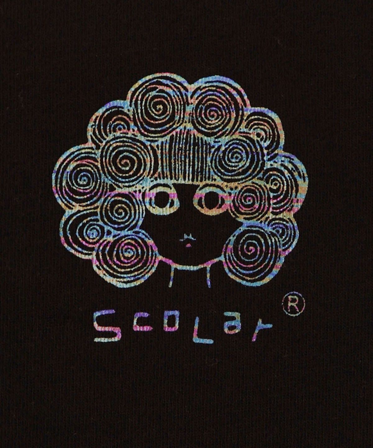 ミニ裏毛スカ子ロゴ ダブルジップカーディガン-12