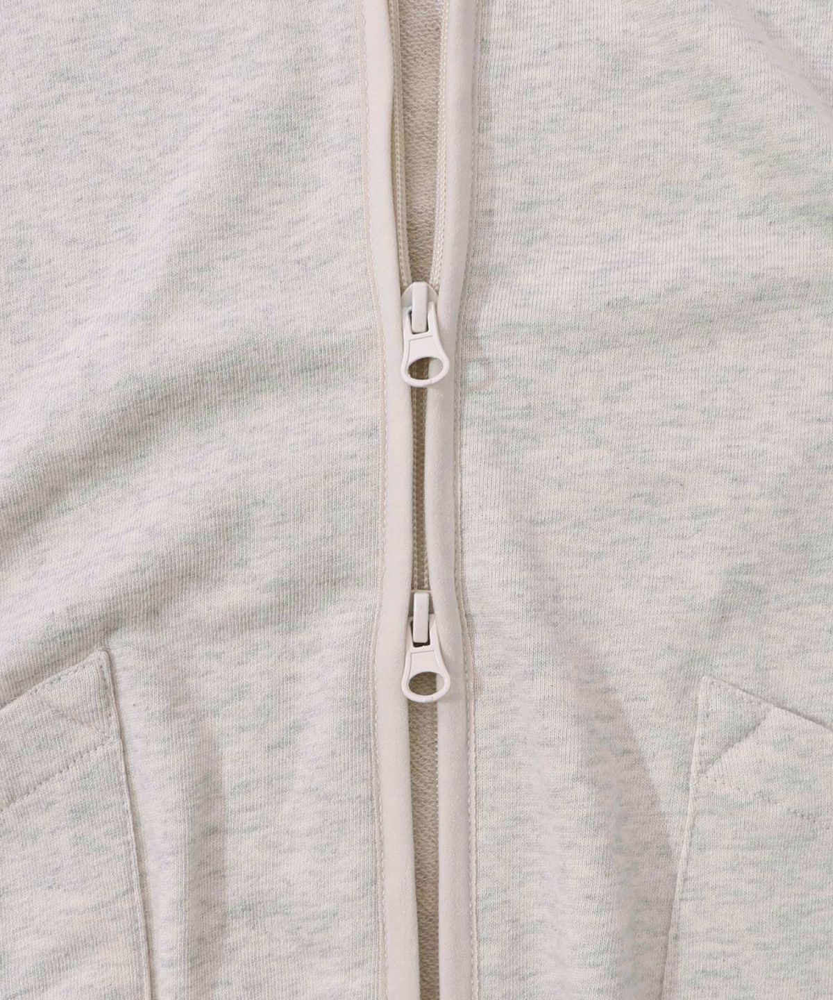 ミニ裏毛スカ子ロゴ ダブルジップカーディガン-14