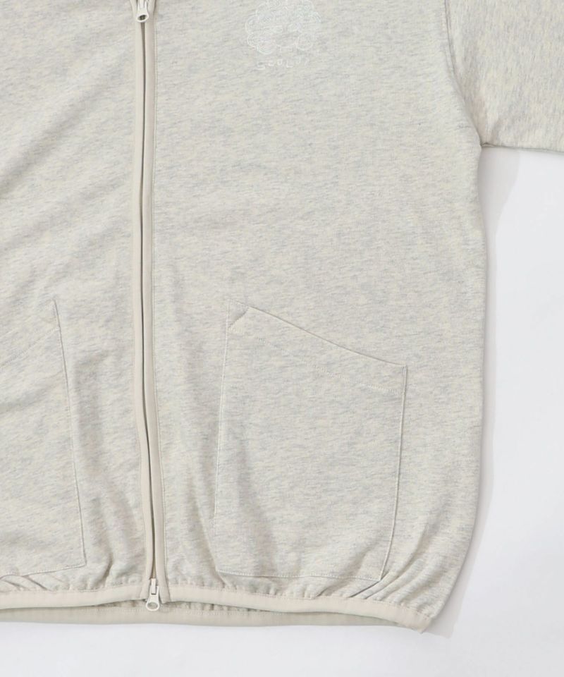 ミニ裏毛スカ子ロゴ ダブルジップカーディガン-16