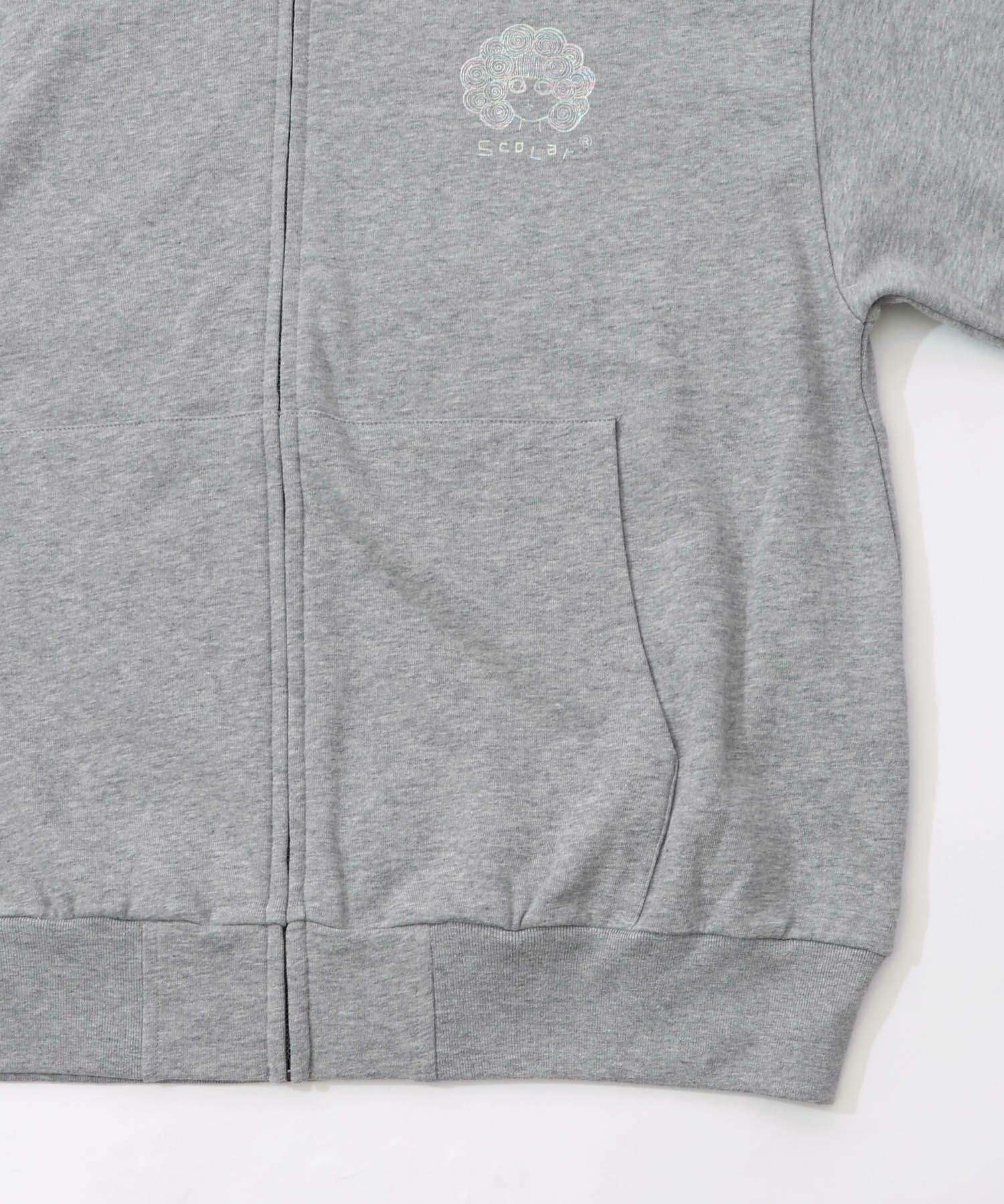 花蝶柄スカ子箔プリントロゴパーカー-19