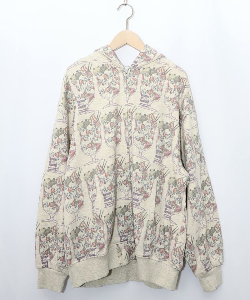 イチゴいっぱいねこパフェパーカー-8