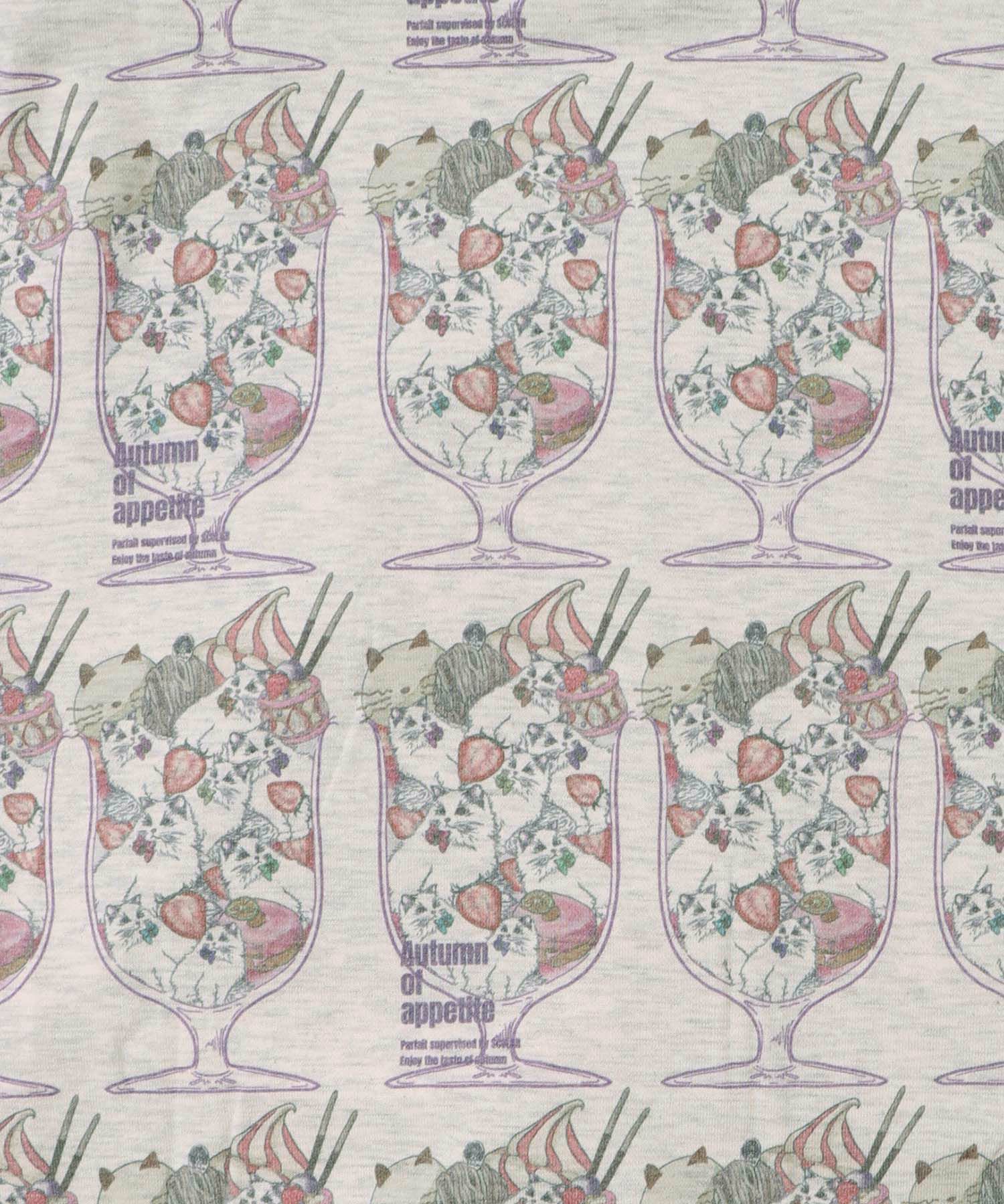 イチゴいっぱいねこパフェパーカー-9