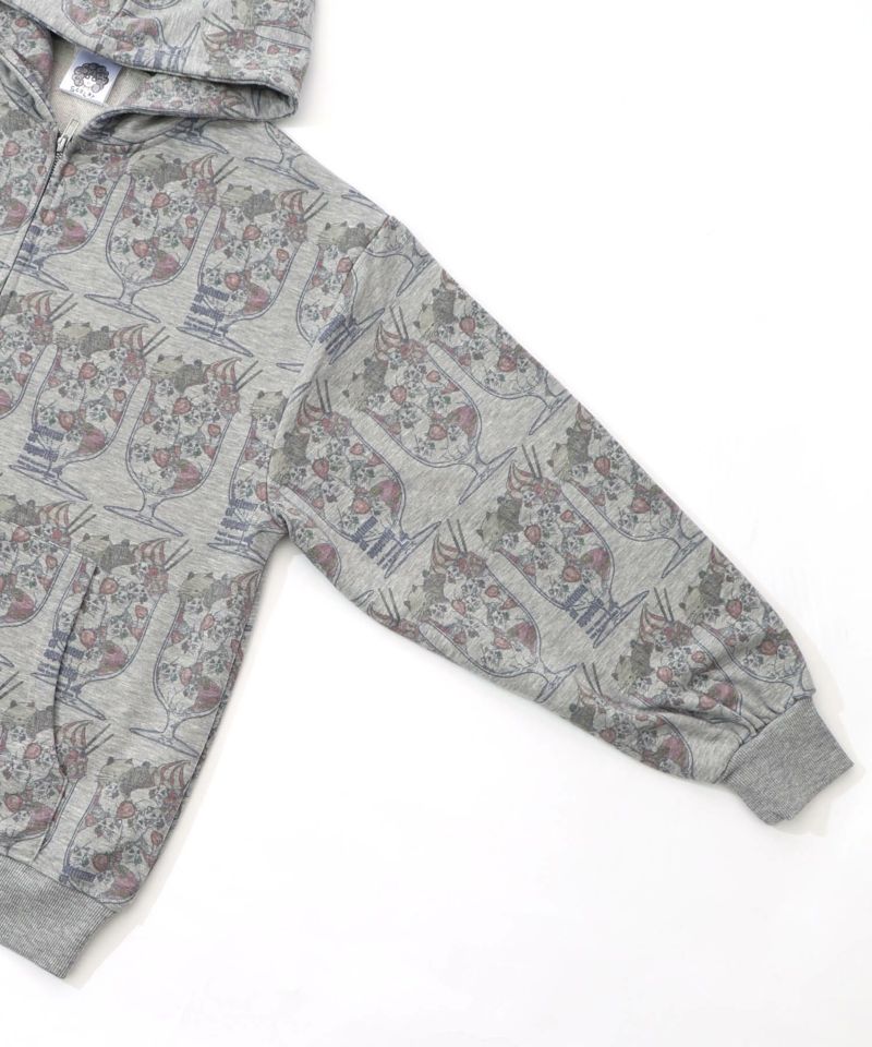 イチゴいっぱいねこパフェパーカー-13