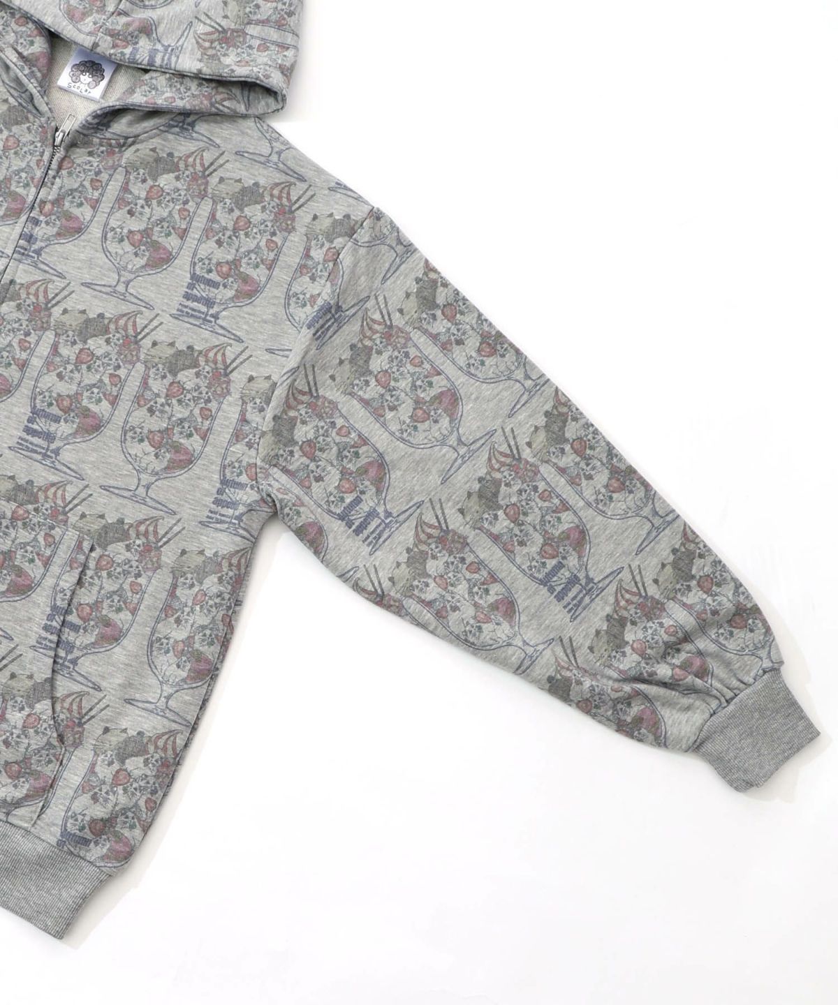 イチゴいっぱいねこパフェパーカー-13