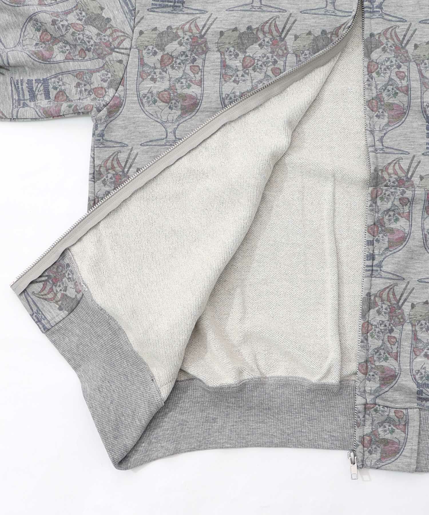 イチゴいっぱいねこパフェパーカー-15