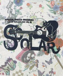 花と音楽のスウェットプルオーバー-8