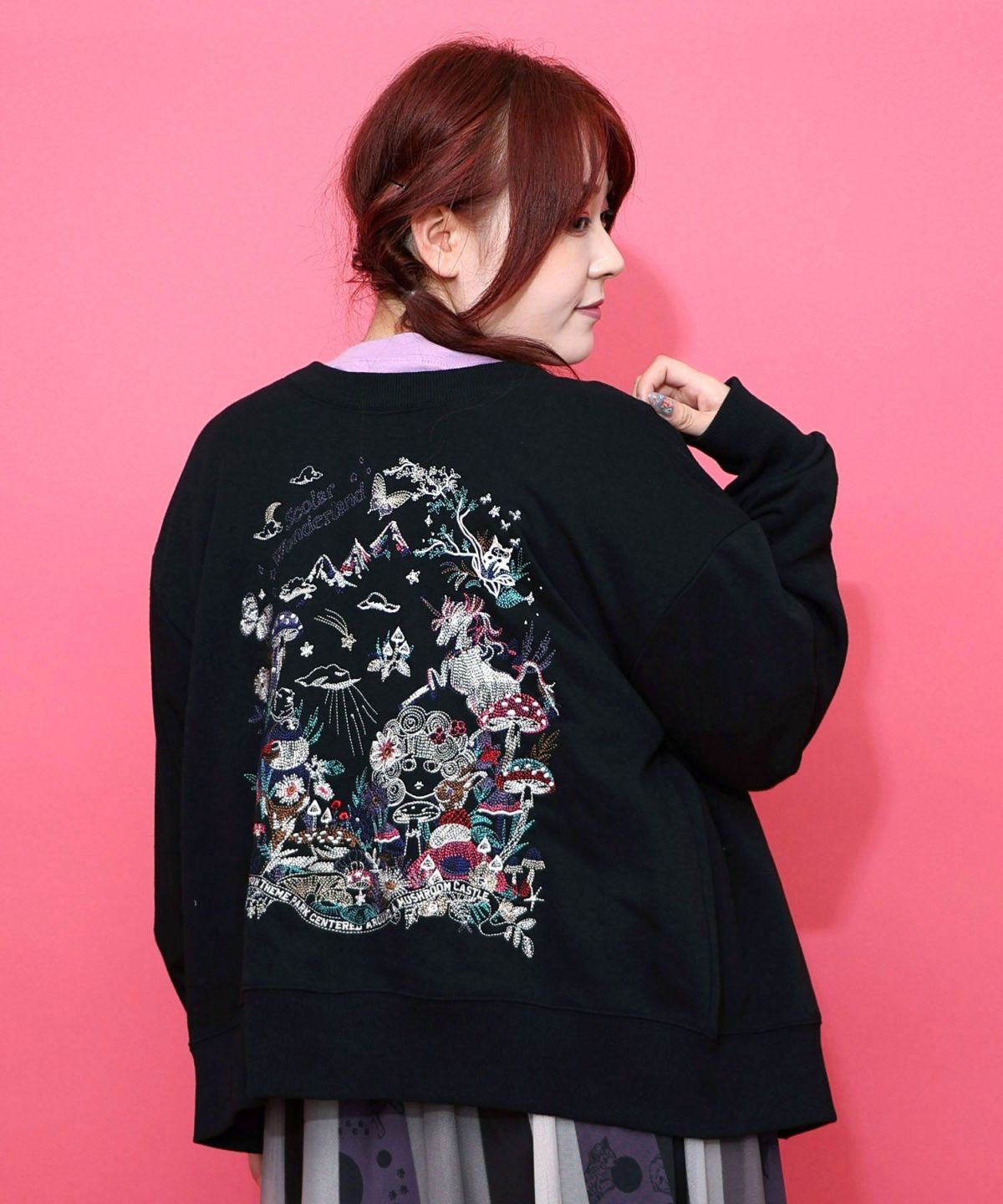フェアリーテイル刺繍 2WAYプルオーバー-1