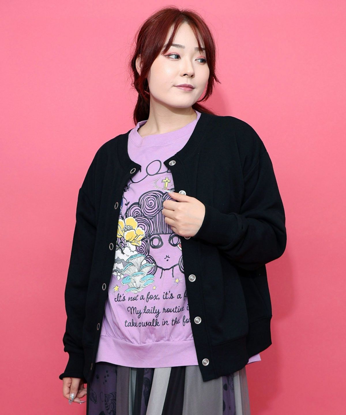 フェアリーテイル刺繍 2WAYプルオーバー-2