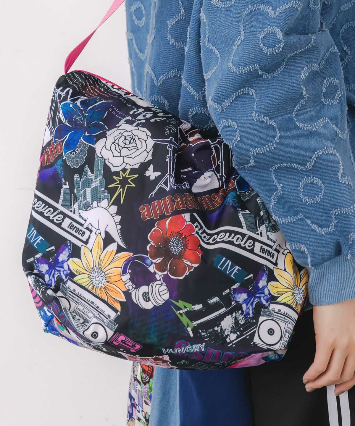 両面総柄スカラーちゃんショルダーバッグ-4