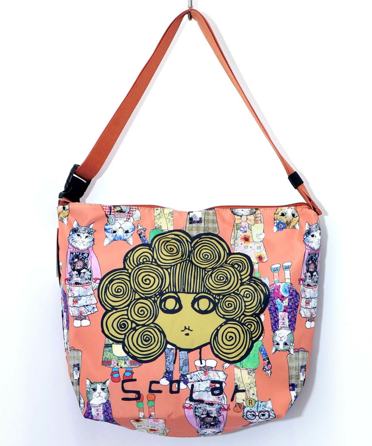 両面総柄スカラーちゃんショルダーバッグ-8