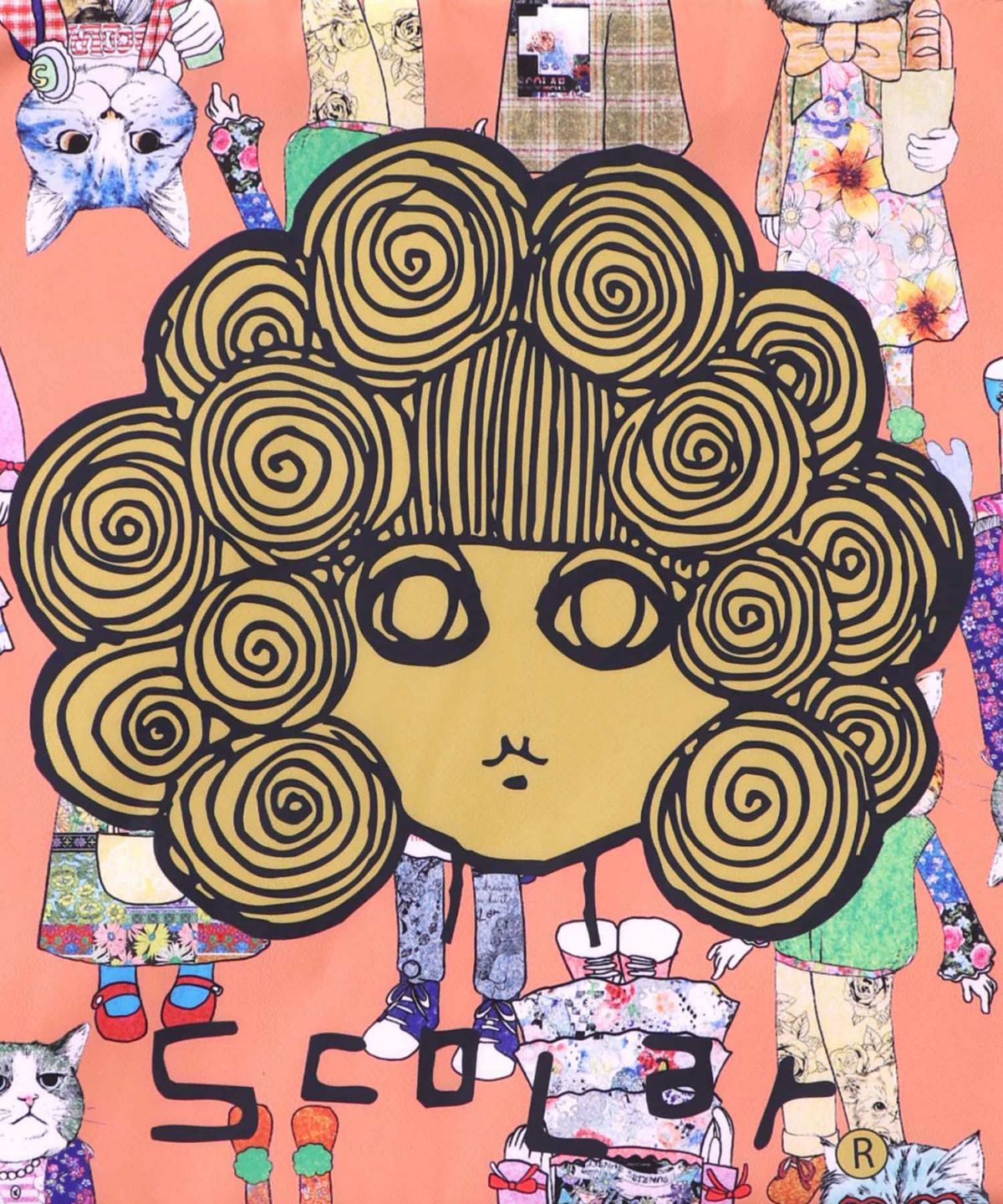 両面総柄スカラーちゃんショルダーバッグ-10