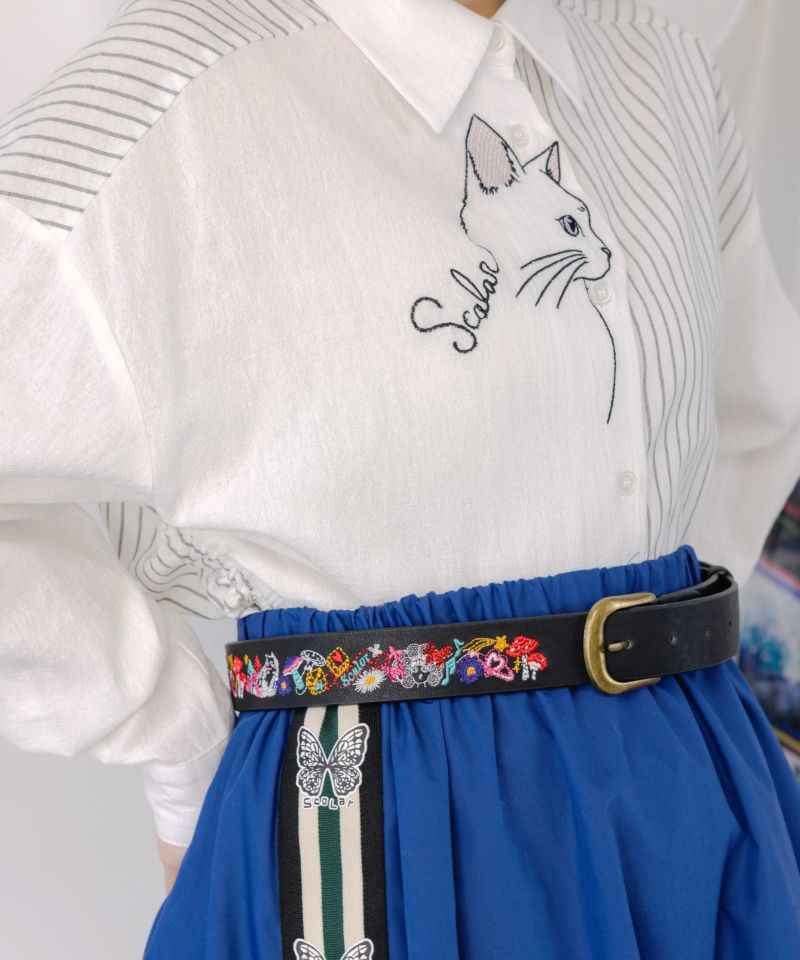 スカラーちゃんモチーフ刺繍ベルト-1