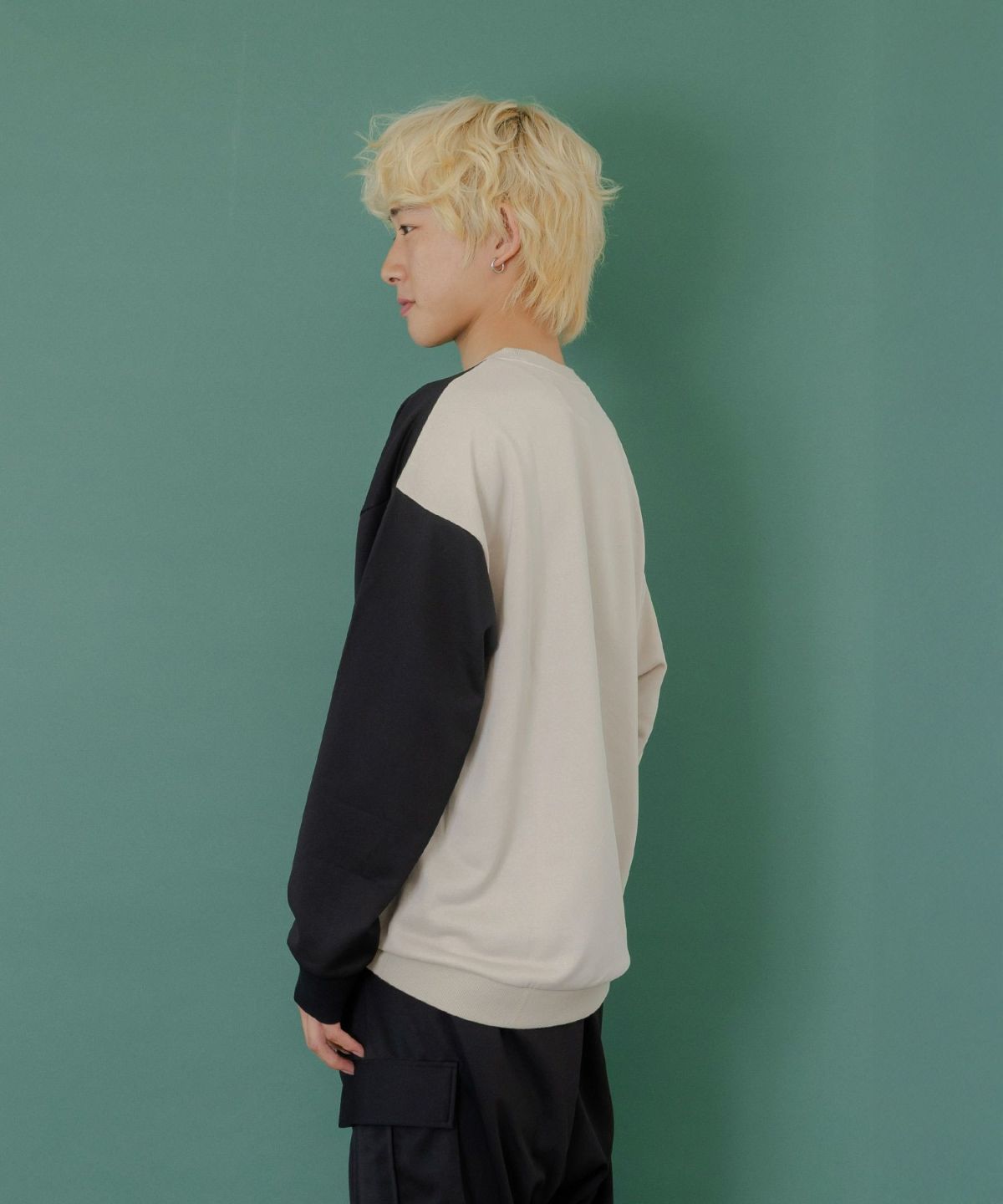 ネコバイカラー切替プルオーバー-4