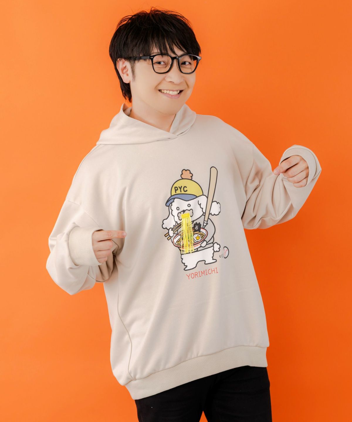 YORIMISHIフーデッドプルオーバー-1