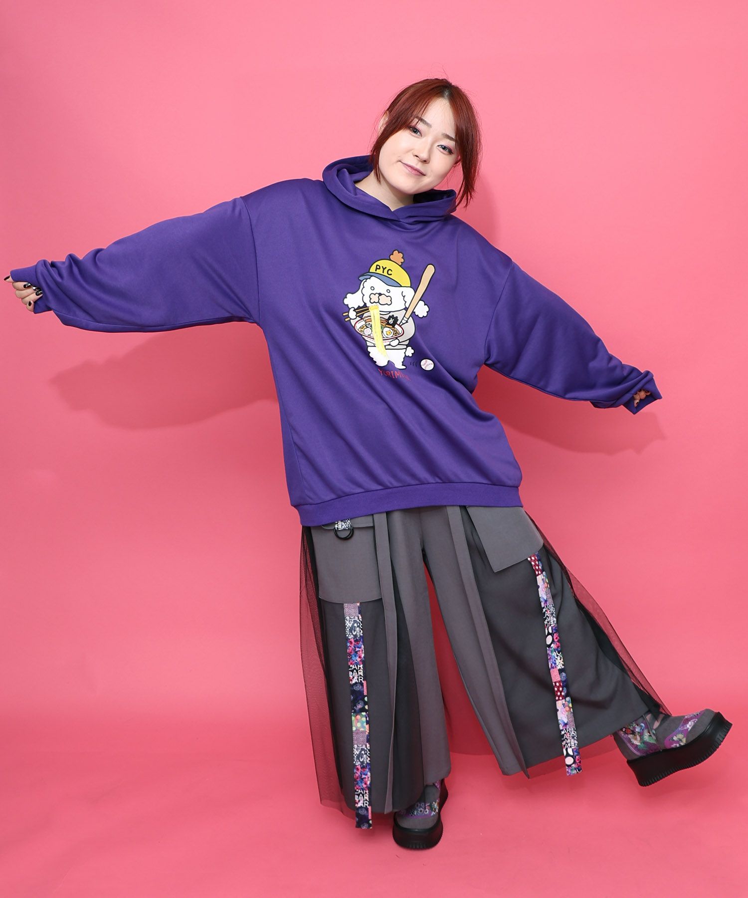 YORIMISHIフーデッドプルオーバー-10