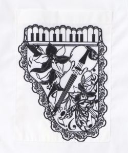 鍵盤柄切替シャツ-21