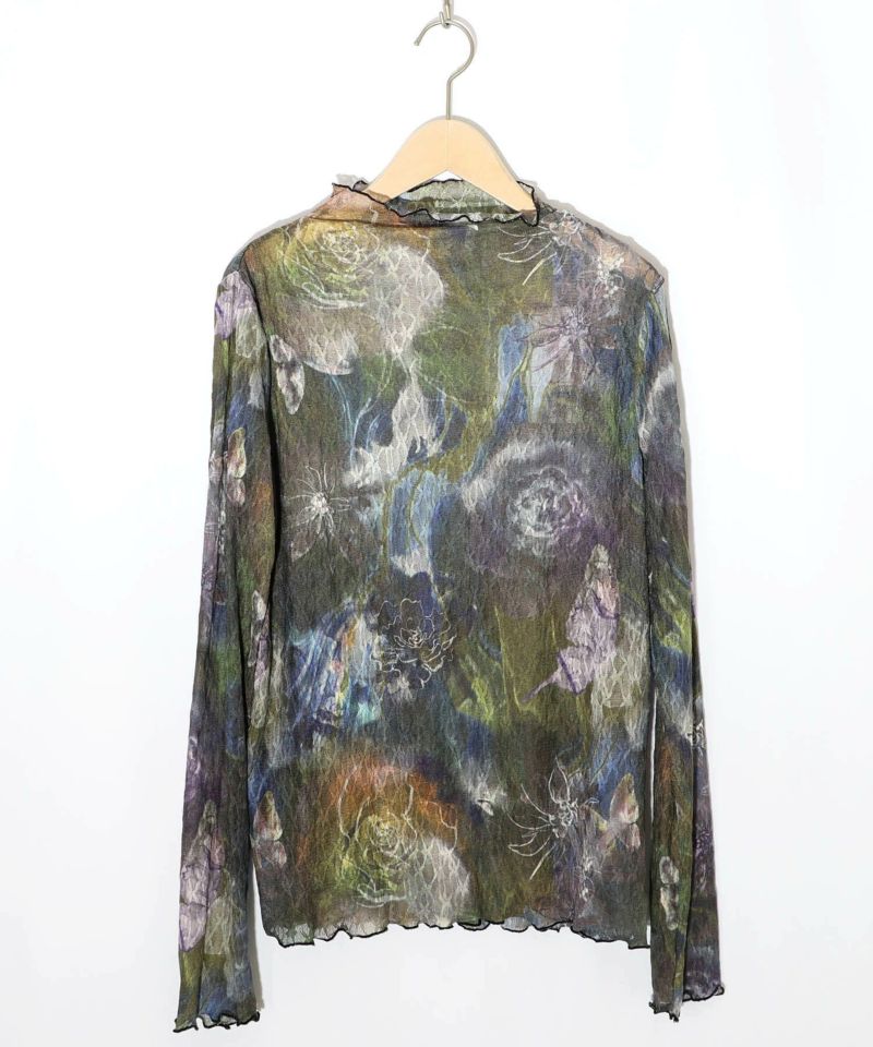 アート花柄チュールロンT-9