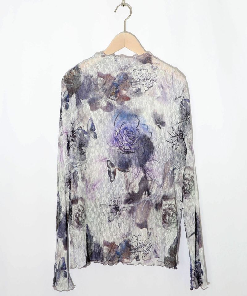 アート花柄チュールロンT-11