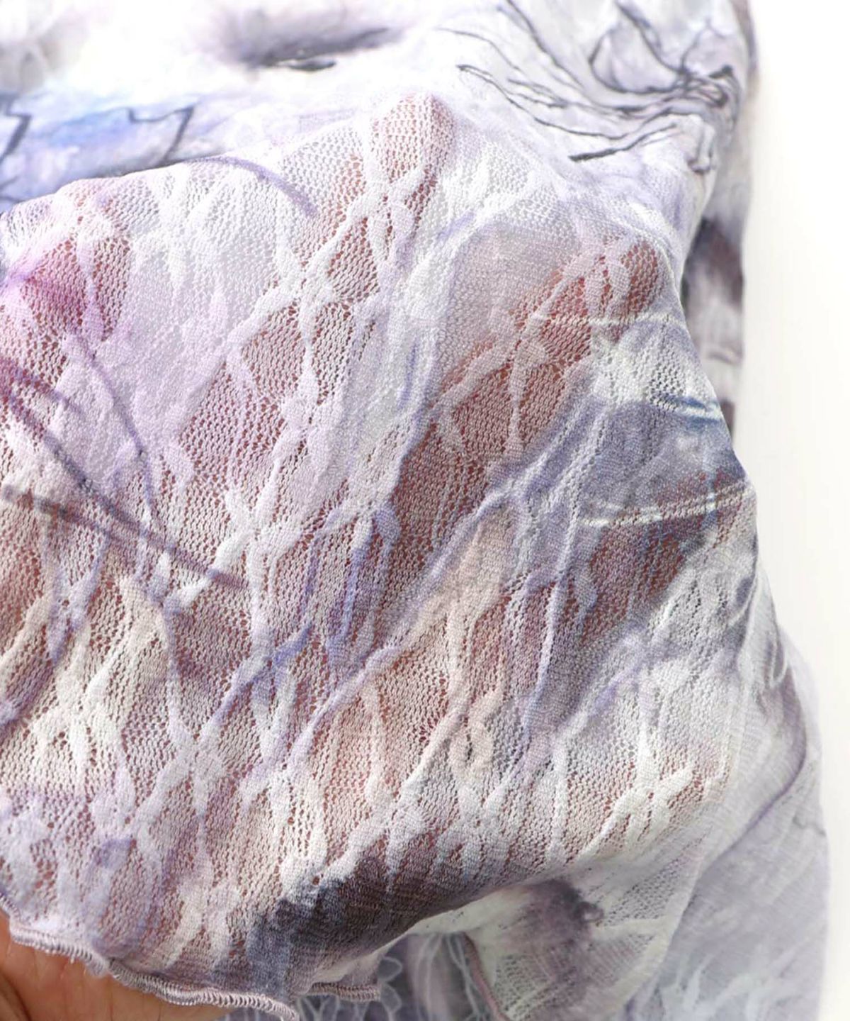 アート花柄チュールロンT-16