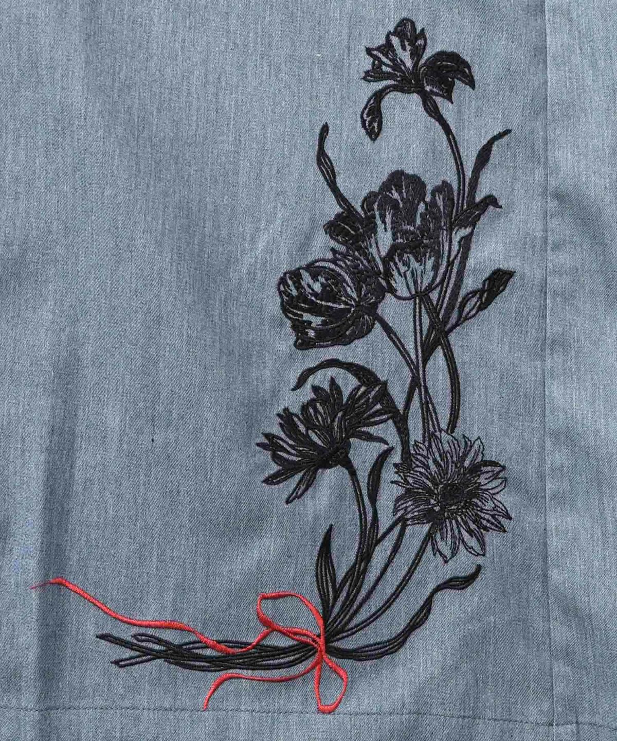 レース×チェック柄 異素材切替パンツ-25