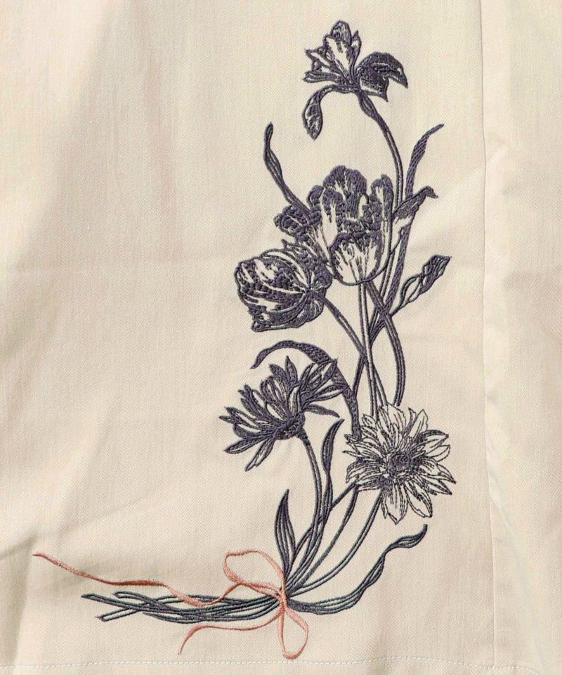 レース×チェック柄 異素材切替パンツ-27