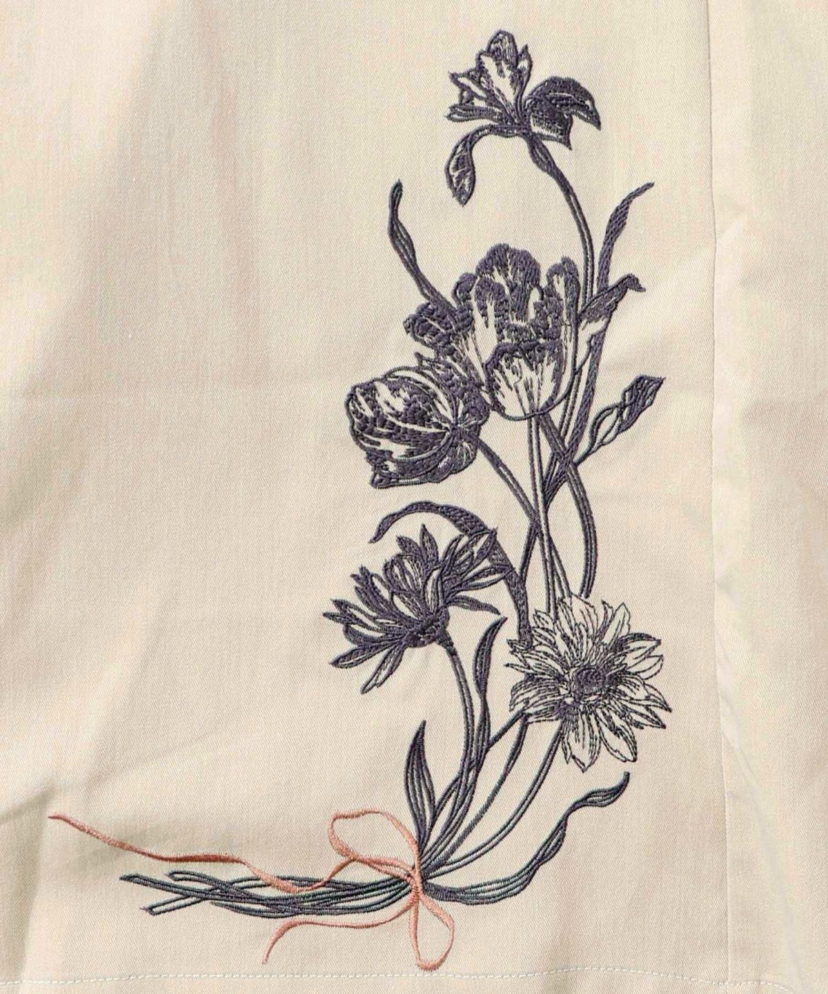 レース×チェック柄 異素材切替パンツ-27